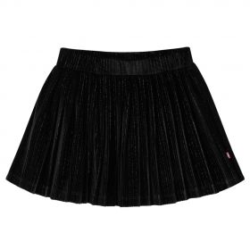 Fusta plisată pentru copii cu lurex, negru, 92
