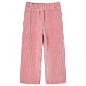 Pantaloni de copii din velur, roz, 140