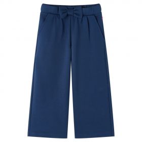 Pantaloni pentru copii cu picioare largi, bleumarin, 140