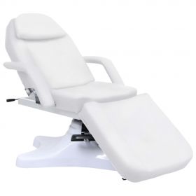 vidaXL Masă de masaj, alb, 180 x 62 x (86,5-118) cm