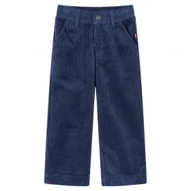 Pantaloni de copii din velur, bleumarin, 104