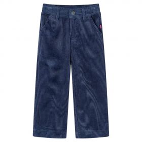 Pantaloni de copii din velur, bleumarin, 128