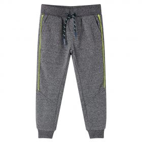Pantaloni de trening pentru copii, gri melanj, 104