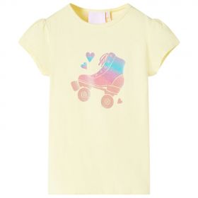 Tricou pentru copii, galben pal, 140