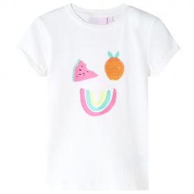 Tricou pentru copii, ecru, 128