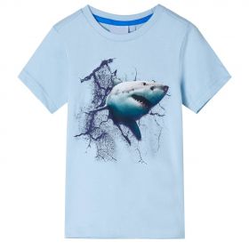 Tricou pentru copii, albastru deschis, 92
