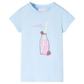 Tricou pentru copii, albastru pal, 92