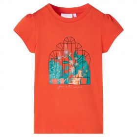 Tricou pentru copii, portocaliu închis, 104