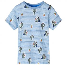 Tricou pentru copii, mix de albastru, 92