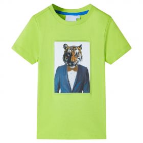 Tricou pentru copii cu mâneci scurte, lime, 128