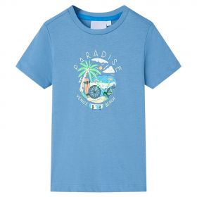 Tricou pentru copii, albastru mediu, 92