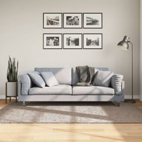 vidaXL Covor pufos "PAMPLONA" cu fire înalte, bej modern, 140x200 cm