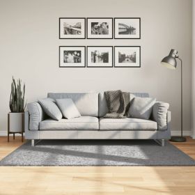 vidaXL Covor pufos "PAMPLONA" cu fire înalte, gri modern, 120x170 cm