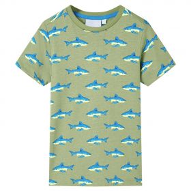 Tricou pentru copii, kaki deschis, 128