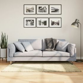 vidaXL Covor pufos "PAMPLONA" cu fire înalte, auriu modern, 80x150 cm