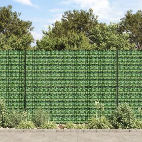 vidaXL Panou de intimitate grădină, verde, 70 x 0,19 m, PVC