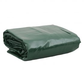 vidaXL Prelată, verde, 4x7 m, 650 g/m²