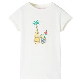 Tricou pentru copii, ecru, 140