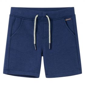 Pantaloni scurți pentru copii cu șnur, albastru închis, 104
