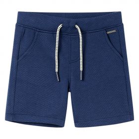 Pantaloni scurți pentru copii cu șnur, albastru închis, 140