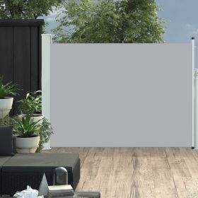 vidaXL Copertină laterală retractabilă de terasă, gri, 117x500 cm