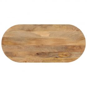 vidaXL Blat de masă oval, 90x40x3,8 cm, lemn masiv de mango