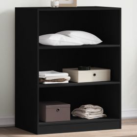 vidaXL Dulap, negru, 77x48x102 cm, lemn prelucrat