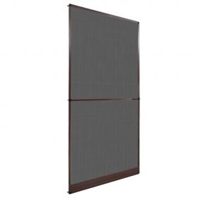 vidaXL Plasă insecte cu balamale pentru uși, maro, 120 x 240 cm