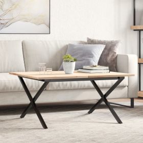 vidaXL Picioare Măsuță de cafea X-Frame 80x70x43 cm Fontă