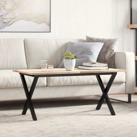vidaXL Picioare Măsuță de cafea X-Frame 90x30x43 cm Fontă