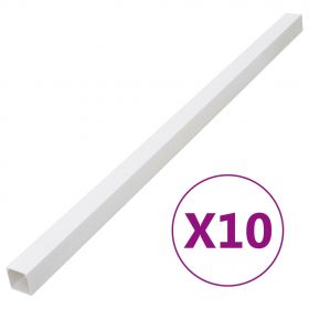 vidaXL Șine de cabluri, 40x25 mm, 10 m, PVC