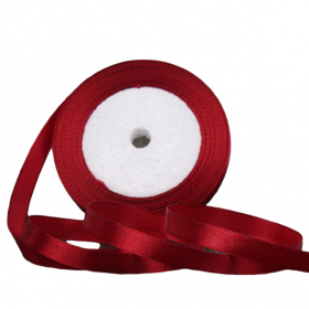Panglică satinată 10 mm / 22 m burgundy