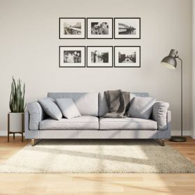 vidaXL Covor pufos "PAMPLONA" cu fire înalte, auriu modern, 160x160 cm