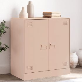 vidaXL Comodă Roz 67x39x73 cm oțel