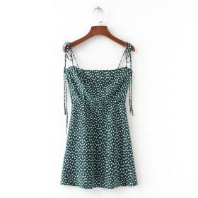 Mini rochie romantica verde XS