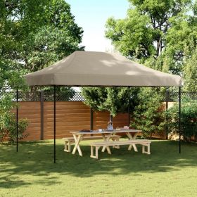 vidaXL Cort de petrecere pliabil Pop-Up, taupe, 440x292x315 cm