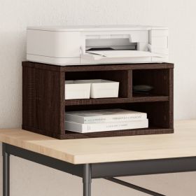 vidaXL Suport imprimantă, maro, 40x32x22,5cm, lemn prelucrat
