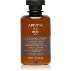 Apivita Holistic Hair Care White Willow & Propolis sampon anti-matreata pentru par gras