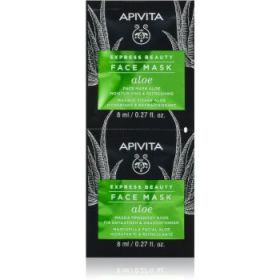 Apivita Express Beauty Aloe mască hidratantă răcoritoare faciale