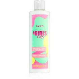 Avon #GirlsRule Green Tea & Verbena lotiune de corp racoritoare cu efect de hidratare
