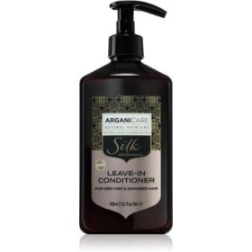Arganicare Silk Protein Leave-In Conditioner balsam (nu necesita clatire) pentru par foarte uscat si deteriorat