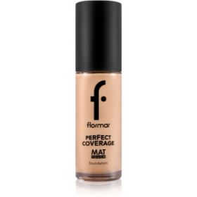 flormar Perfect Coverage Mat Touch Foundation machiaj cu efect matifiant pentru piele mixta spre grasa