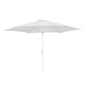 Umbrelă de soare albă ø 300 cm Alba – LDK Garden