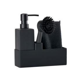 Suport pentru accesorii de spălat negru din silicon – Zone