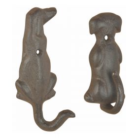 Set 2 cârlige din fontă în formă de câini Esschert Design