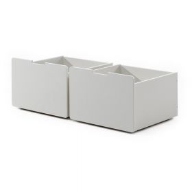 Sertare pentru sub pat de copii albe 2 buc. Pino – Vipack