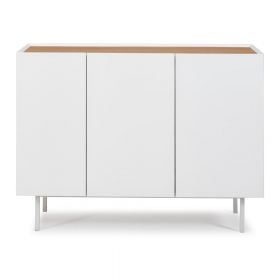 Comodă Teulat Arista, lățime 110 cm, alb