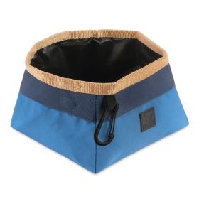 Bol de călătorie pliabil din material textil ø 18 cm River – P.L.A.Y.