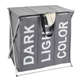 Coş de rufe Wenko Trio, 118 l, gri închis