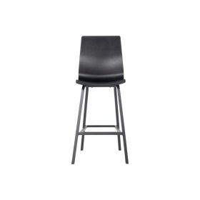 Scaune de bar de grădină negre 2 buc. din plastic Sophie Wave – Hartman